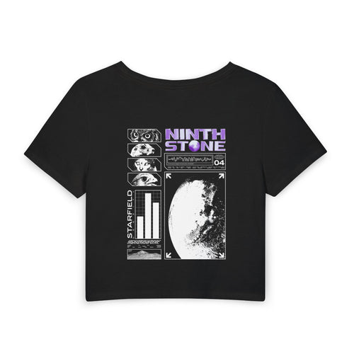 Women's Baby Tee - Light Purple Logo